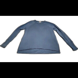 Athleta Light Blue Long Sleeve Active Top Size M With Thumbholes